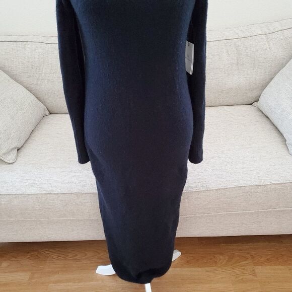 Something Navy Cold Shoulder Sweater Dress - Picture 6 of 13
